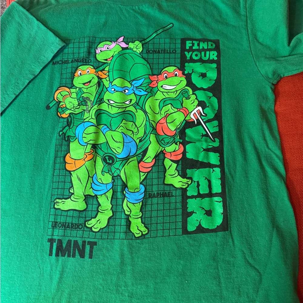 Nickelodeon Green TMNT Graphic T-Shirt, XL, pop culture tee